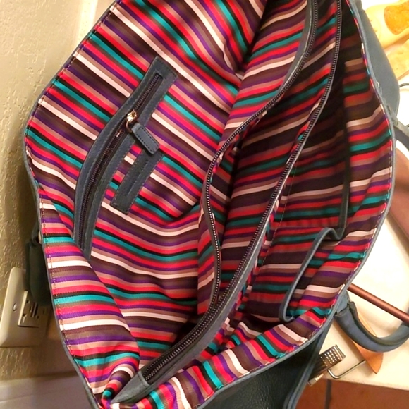 Royal Albartross Large Bag Purse Tote Deep Teal Green Leather New - Picture 2 of 12